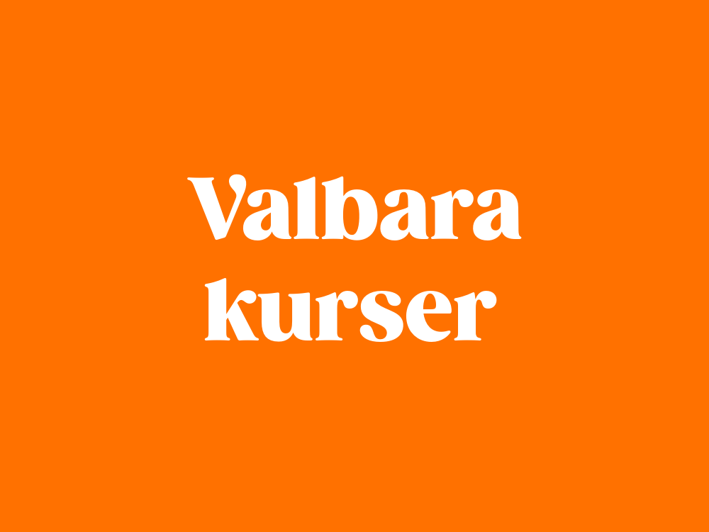 Valbara kurser.